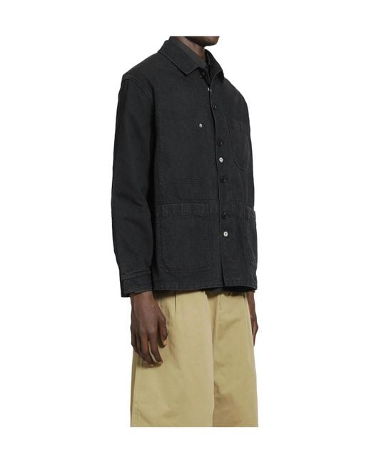 Comme des Garçons Blue Long-Sleeved Casual Jacket for men
