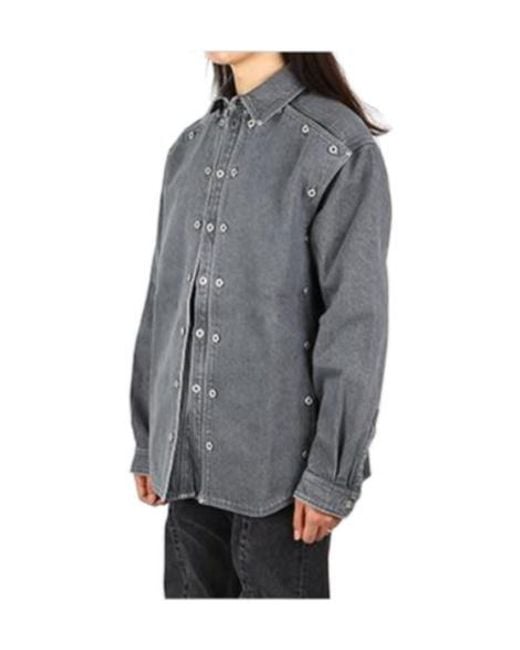Y. Project Gray Denim Shirt for men