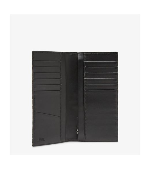 Fendi Green Ff Jacquard Bi-Fold Wallet for men