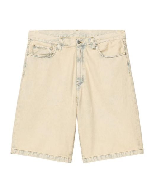 Carhartt Natural Landon Loose Denim Shorts for men