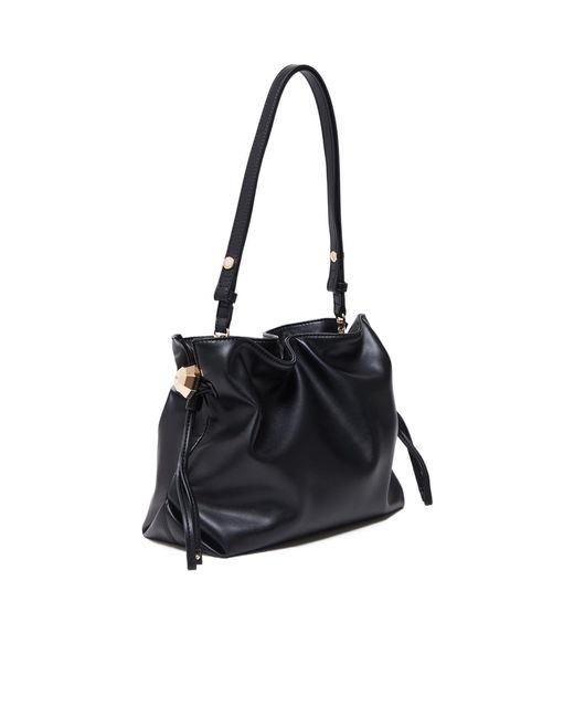 Liu Jo Black Logo Drawstring Shoulder Bag