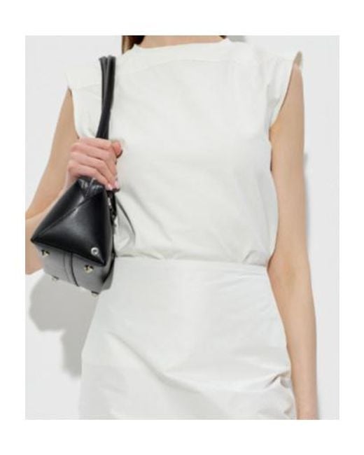 Jil Sander White Cutout Back Sleeveless Top