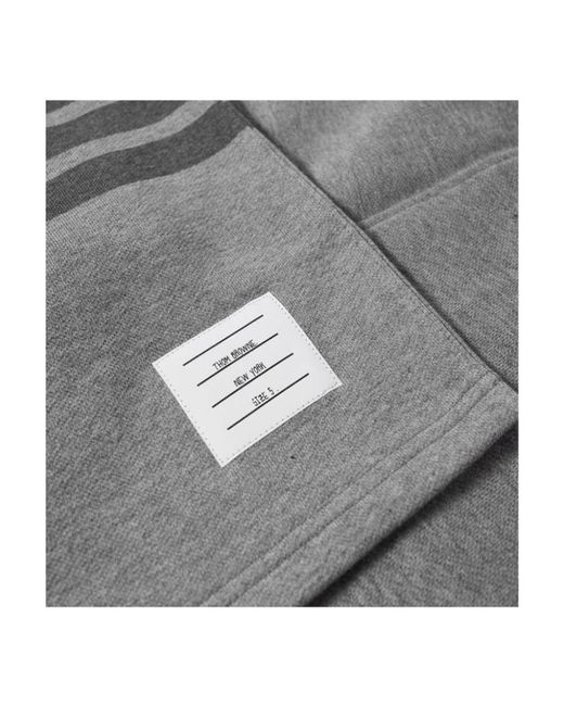 Thom Browne Gray Logo Shorts for men