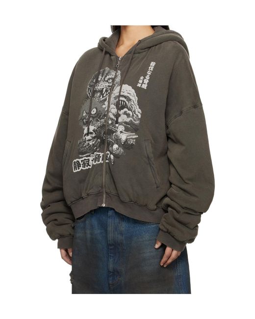 Lu'u Dan Gray Zipper Hoodie