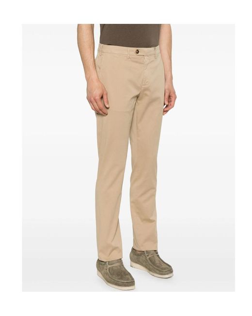 Canali Natural Gabardine Trousers for men