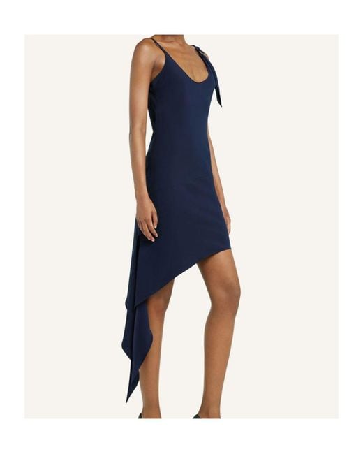 Courreges Blue Scarf Dress