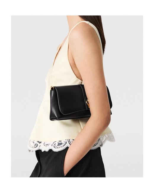 Stella McCartney Natural Lace-Trimmed V-Neck Top