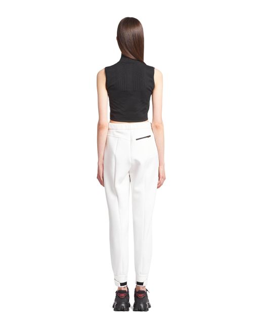 Prada White Recycled Double Jersey Pants