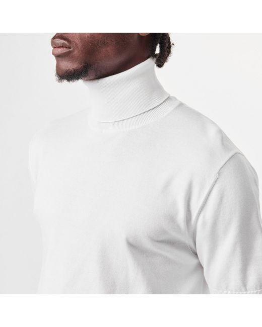 Dolce & Gabbana White Knit Short-Sleeve Top for men