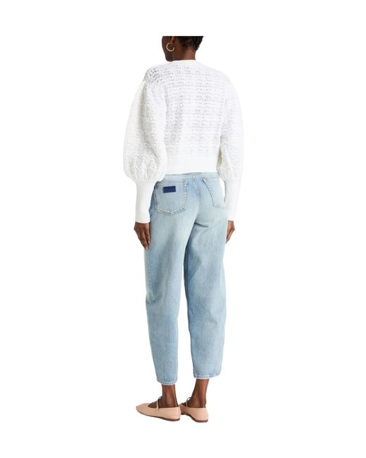 Farm Rio White Solid Color Cardigans