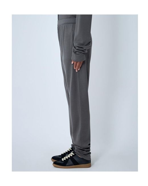 Rier Gray Elasticated Knit Pants