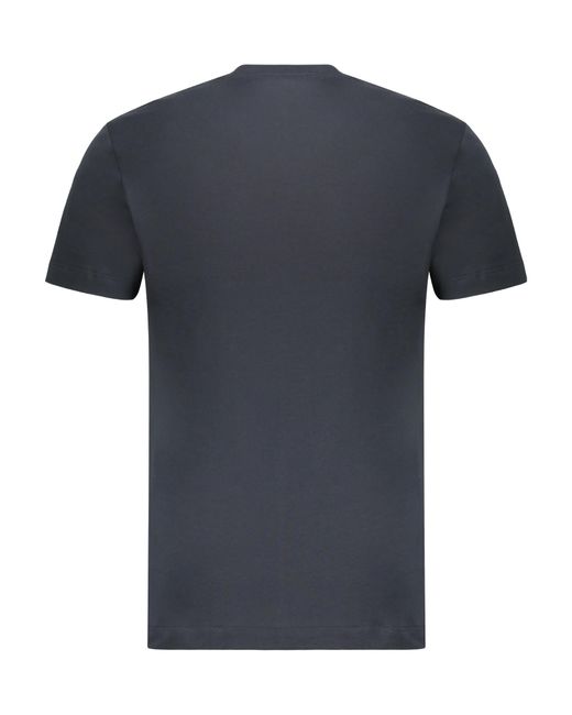 Versace Blue Barocco-Printed Crewneck T-Shirt for men