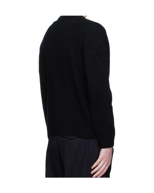 Maison Kitsuné Black Maison Kitsuné Fox Head Comfort Jumper for men
