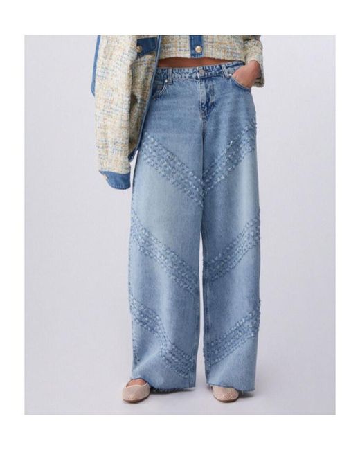 Liu Jo Blue Flare Embellished Jeans