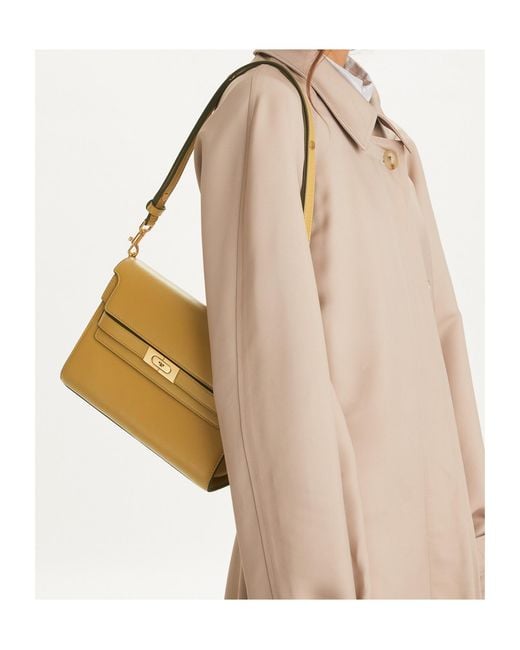 Tory Burch Natural Lee Radziwill Shoulder Bag