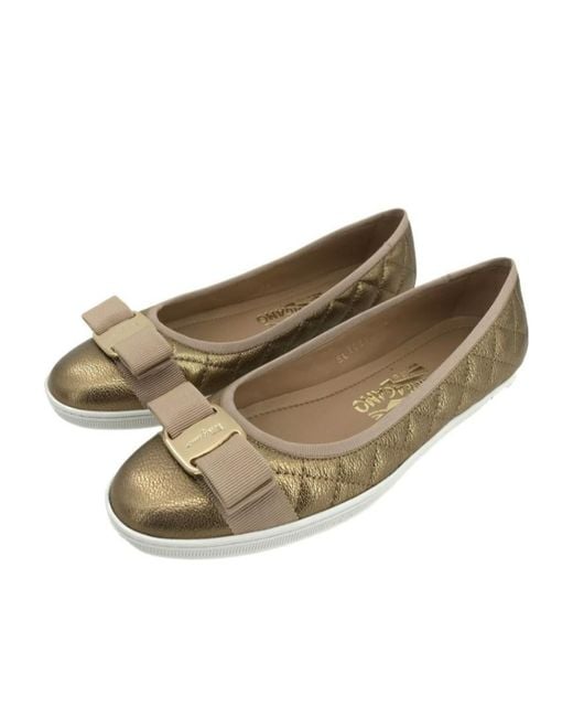 Ferragamo Multicolor Logo Flats