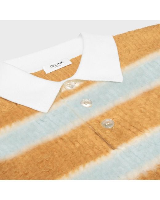 Céline Metallic Polo Sweater for men