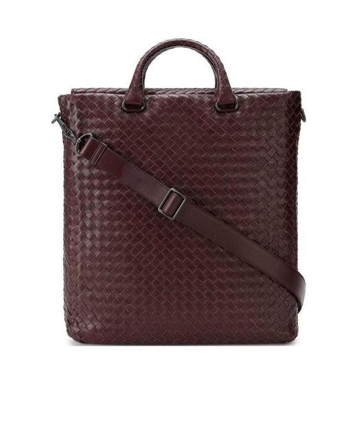 Bottega Veneta Red Knitted Handbag for men