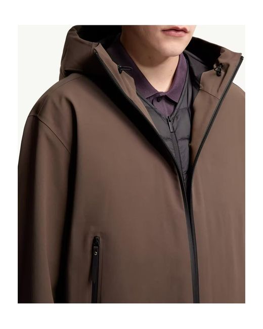 Moncler Brown Marana 3-In-1 Hooded Short Down Jacket for men