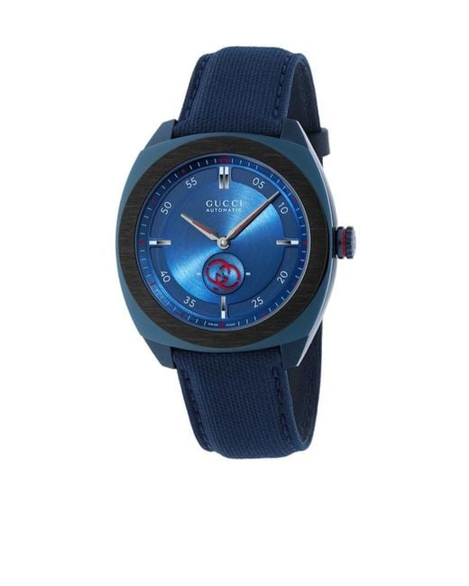 Gucci Blue Interlocking Watch, 41Mm for men