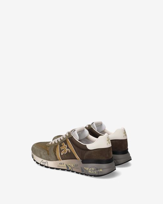 Premiata Brown Lander 8009 Lace-Up Sneakers for men