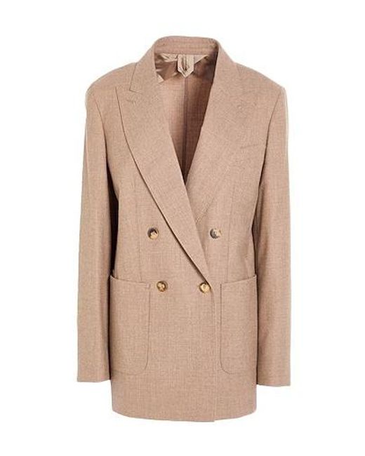 Max Mara Natural Double-Breasted Blazer