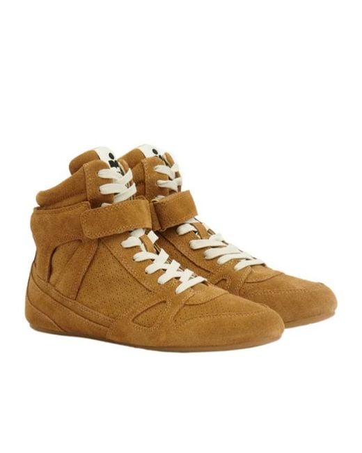 Isabel Marant Brown Senny High Sneakers