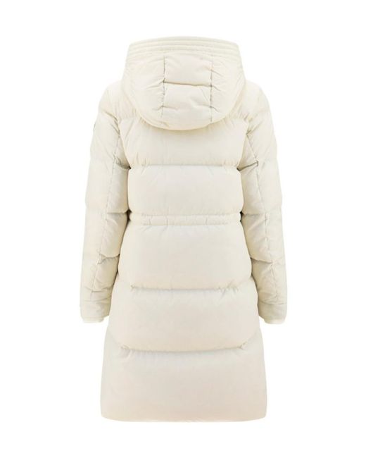 Woolrich White Alsea Hooded Down Jacket