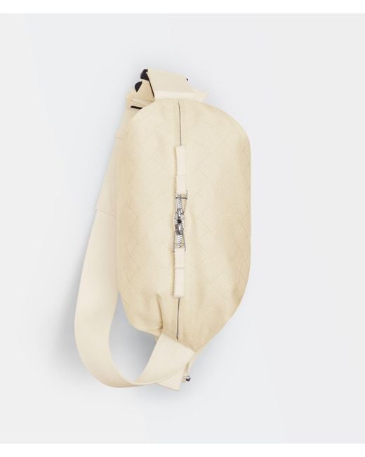 Bottega Veneta Natural Zip-Up Messenger Bag for men