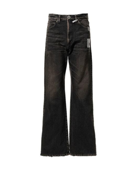 Maison Mihara Yasuhiro Black Flared Denim Pants for men