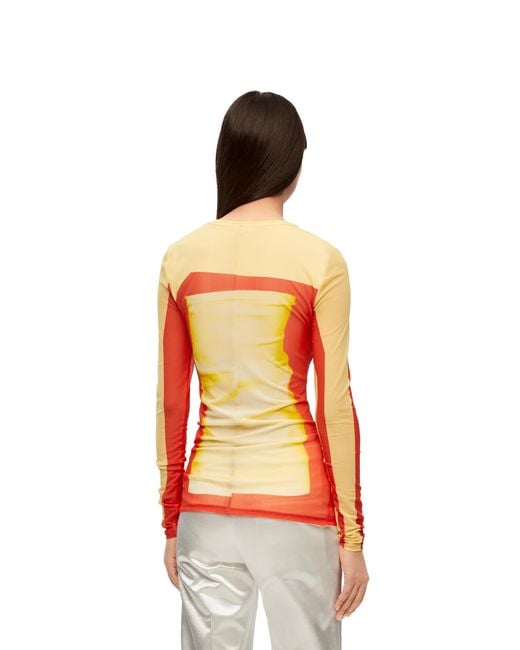 Loewe Yellow Long Sleeve Top