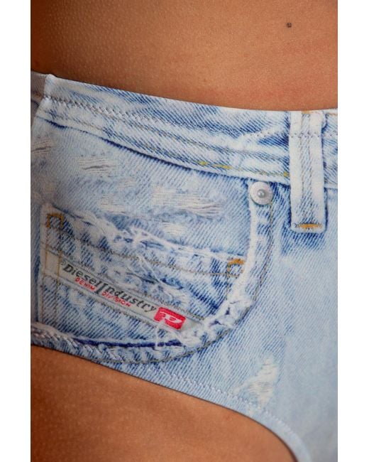 DIESEL Blue Bfpn-Bichys Bikini Bottom