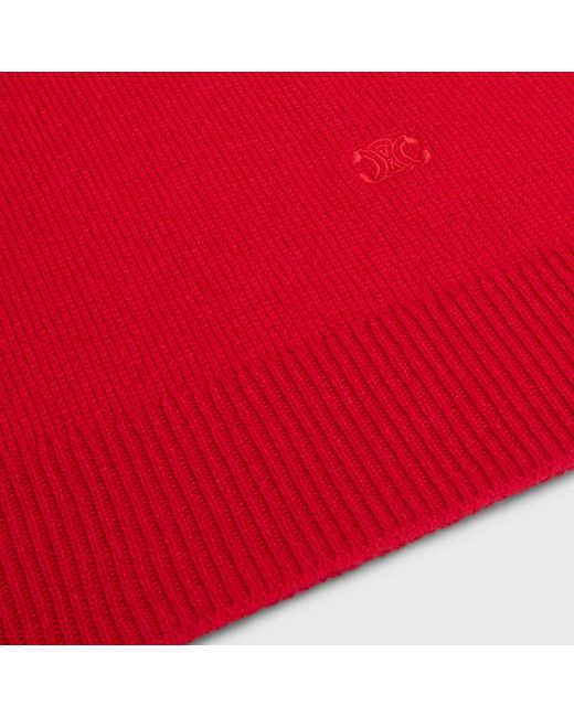 Céline Red Turtleneck Sweater