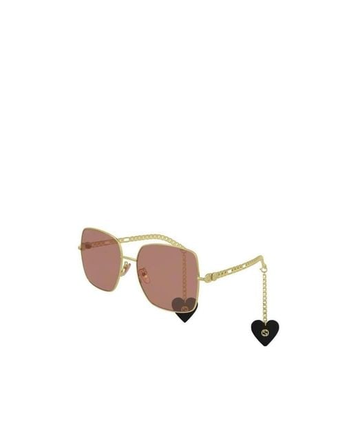 Gucci White Gg0724S Square-Frame Sunglasses