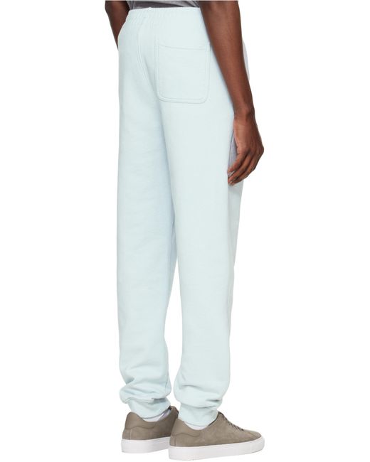 Maison Kitsuné Blue Elastic Waist Casual Pants for men