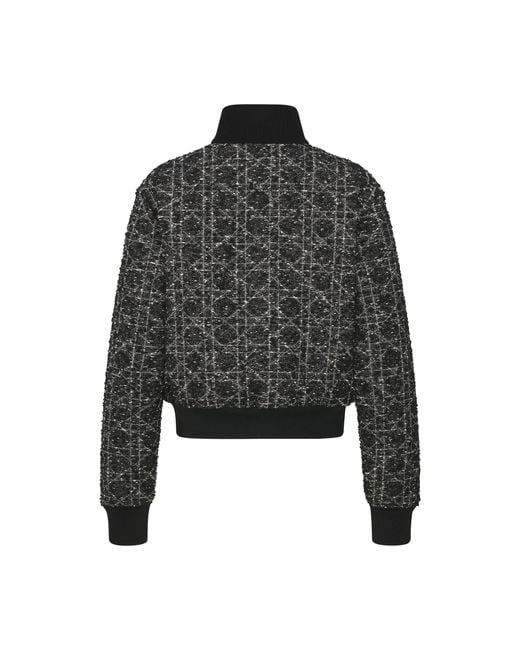 Dior Black Macrocannage Bomber Jacket