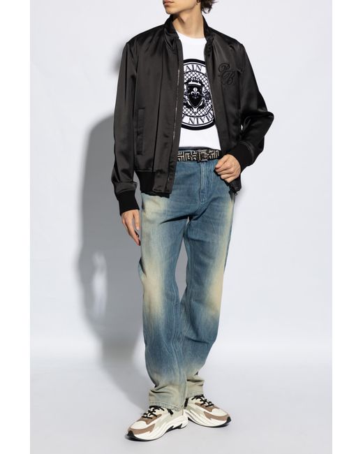 Balmain White Coin T-Shirt for men
