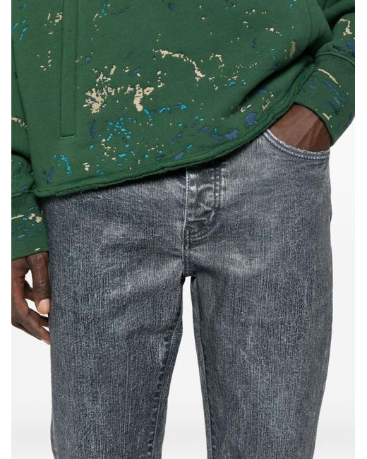 Purple Brand Gray Skinny Jeans for men