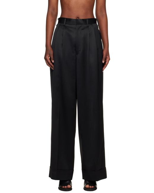 Junya Watanabe Black Pleated Trousers