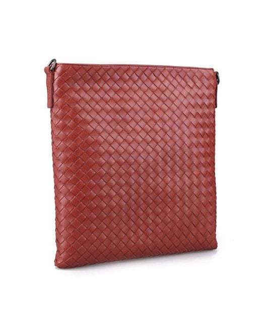 Bottega Veneta Red Logo Shoulder Bag for men