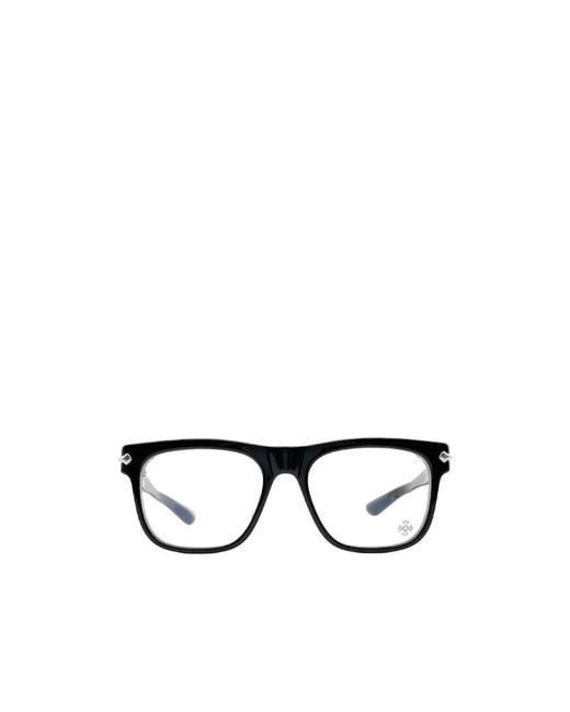 Chrome Hearts Metallic Geometric Non-Prescription Glasses for men