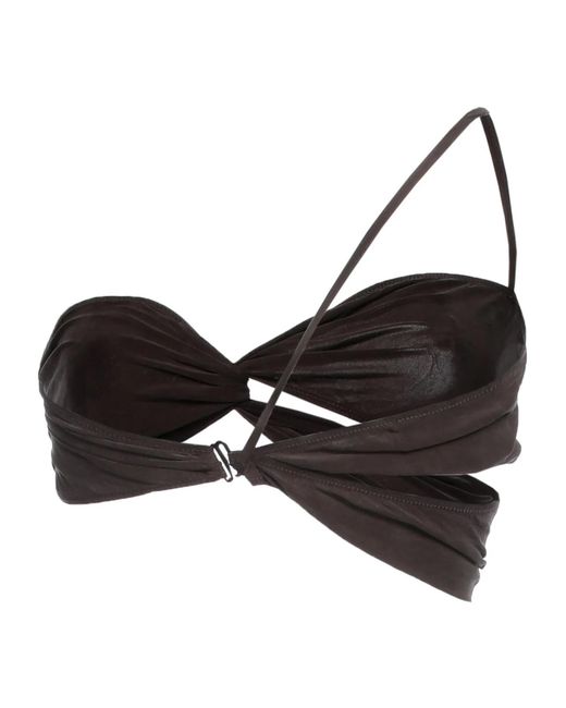 Jacquemus Black Solid Colour Bikinis