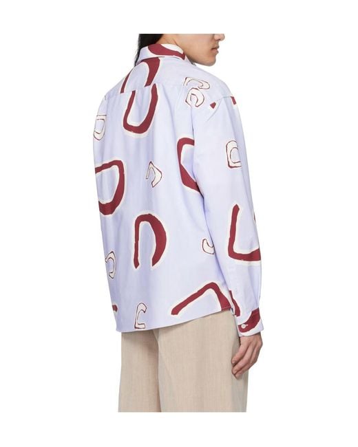 Jacquemus White La Chemise Simon Long-Sleeved Shirt for men