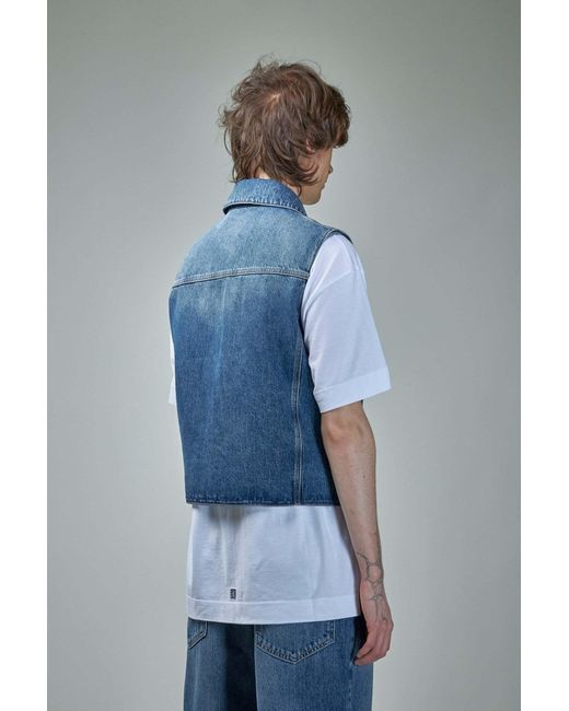 Givenchy Blue Denim Vest for men