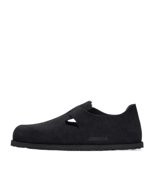 Birkenstock Black London Round-Toe Loafers for men