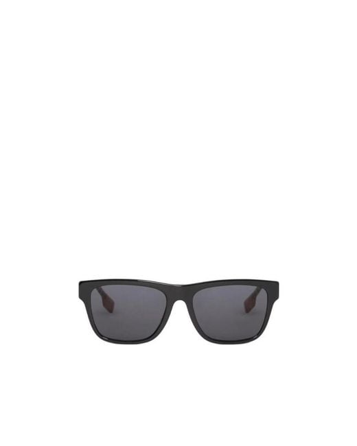 Burberry Multicolor Check Rectangular Sunglasses for men