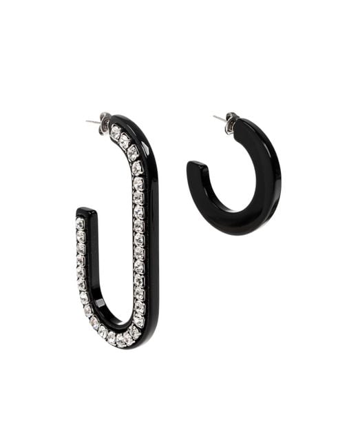 Isabel Marant Multicolor Crystal-Embellished Mismatched Earrings