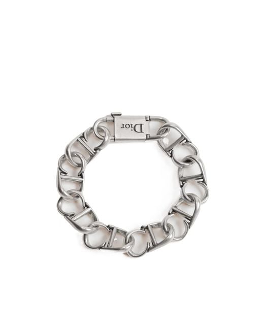 Dior Metallic Cd Icon Chain Link Bracelet for men