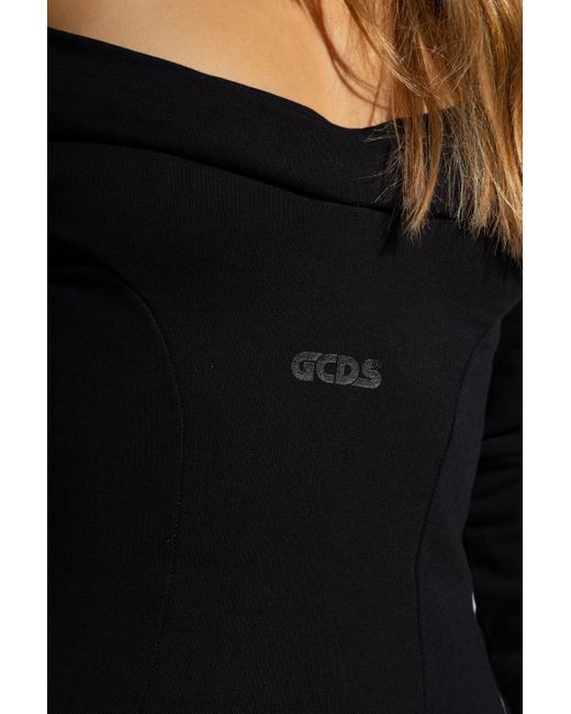 Gcds Black Strapless Dress