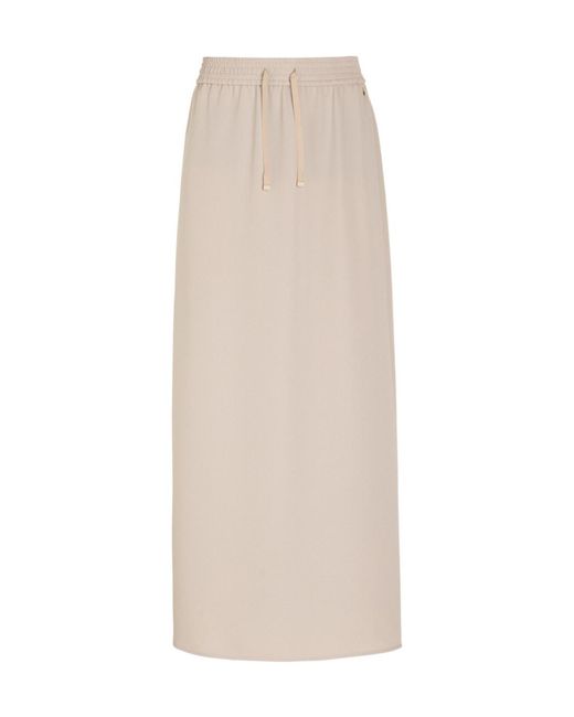 Herno Natural Crepe Midi Skirt